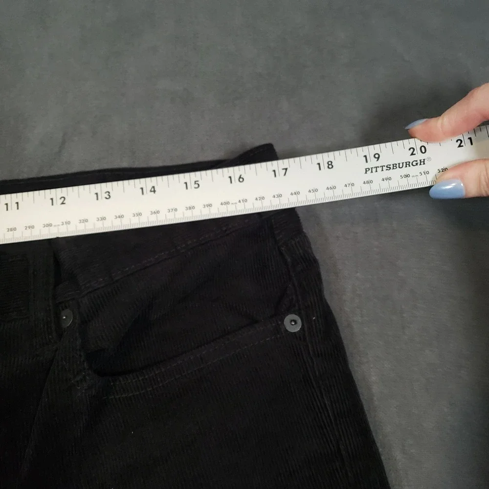 Aeropostale Corduroy Pants Mens 34/32 Black Skinny MGKTBA1
